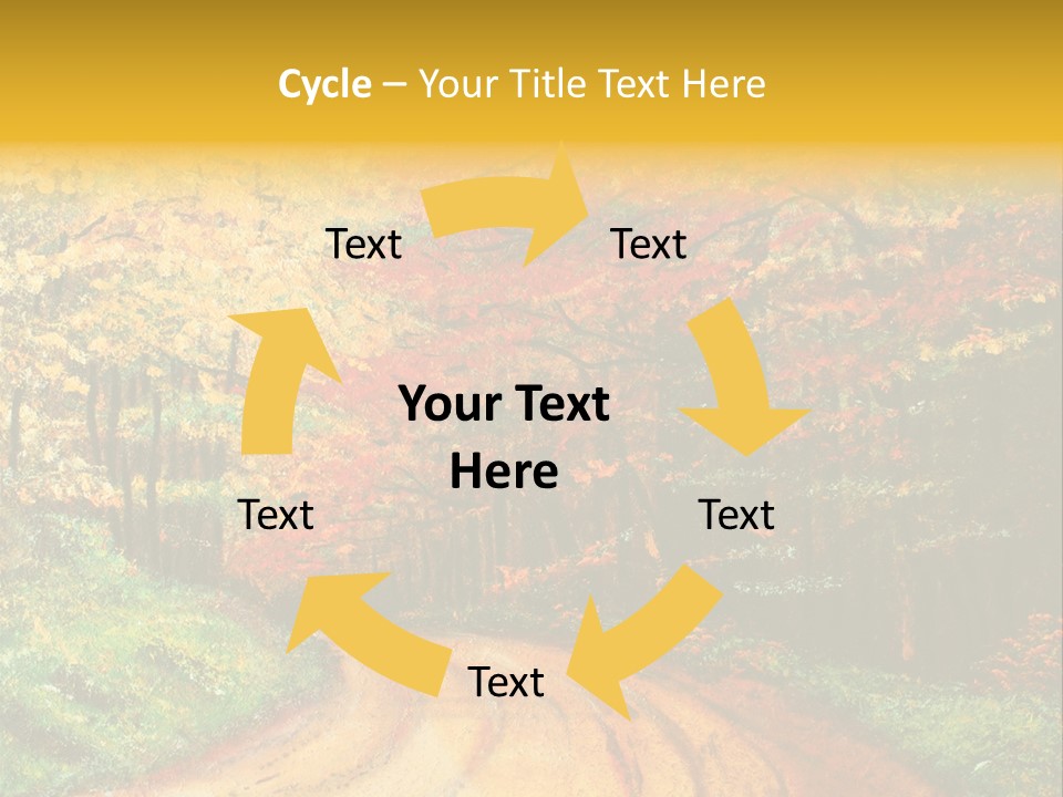 Forest Oil Painting PowerPoint Template