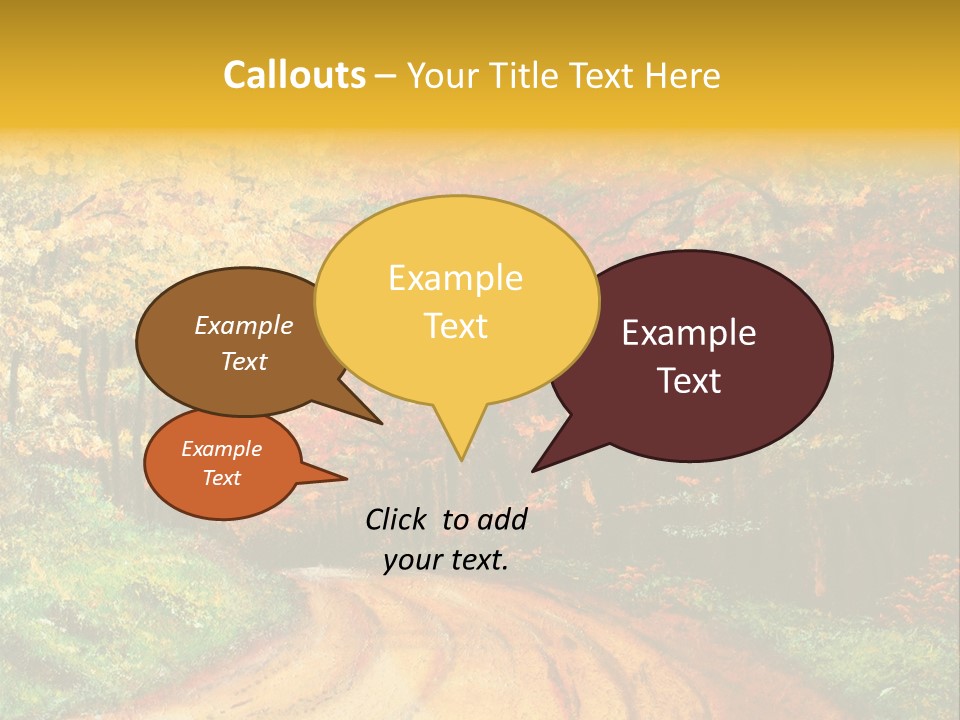 Forest Oil Painting PowerPoint Template
