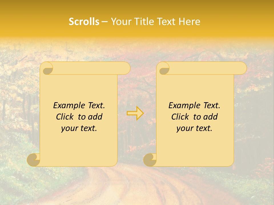 Forest Oil Painting PowerPoint Template