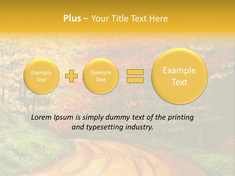 Forest Oil Painting PowerPoint Template