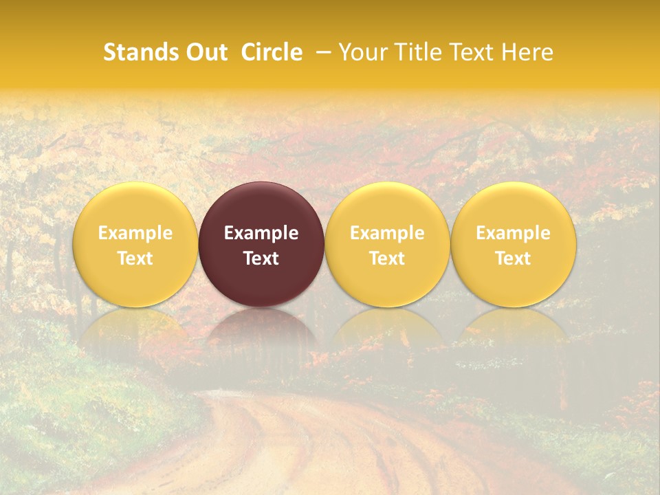 Forest Oil Painting PowerPoint Template