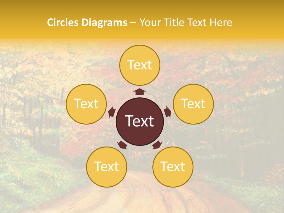 Forest Oil Painting PowerPoint Template