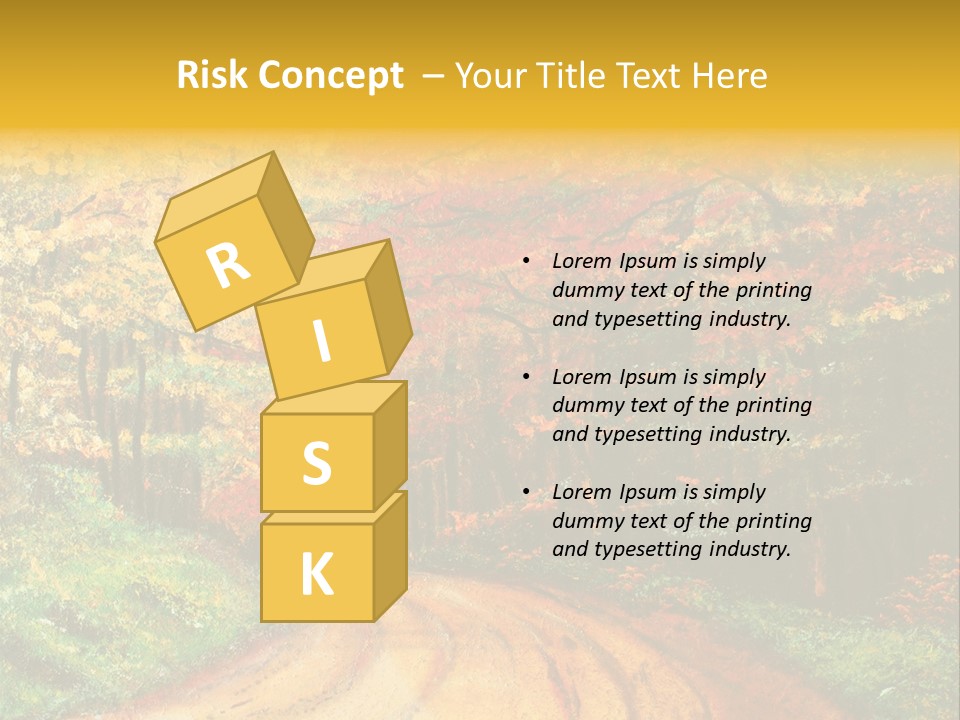 Forest Oil Painting PowerPoint Template