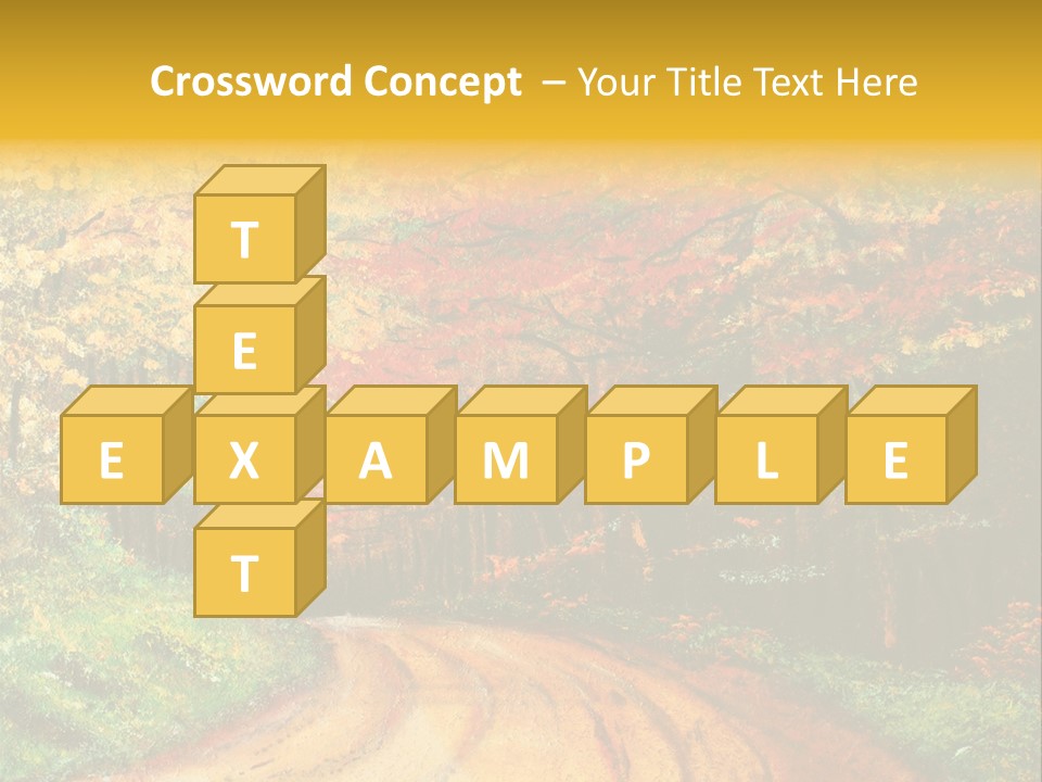 Forest Oil Painting PowerPoint Template