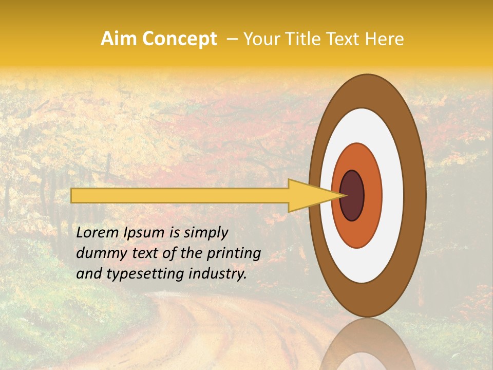 Forest Oil Painting PowerPoint Template