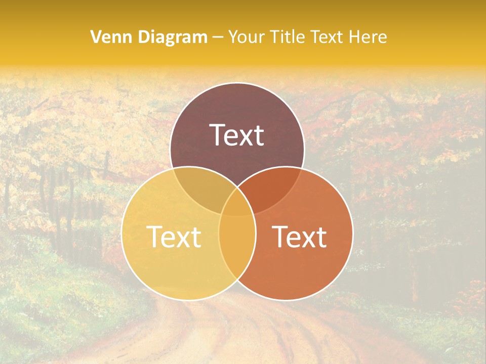 Forest Oil Painting PowerPoint Template