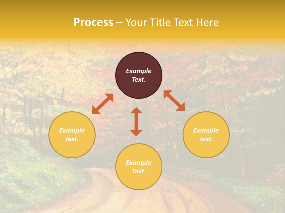 Forest Oil Painting PowerPoint Template