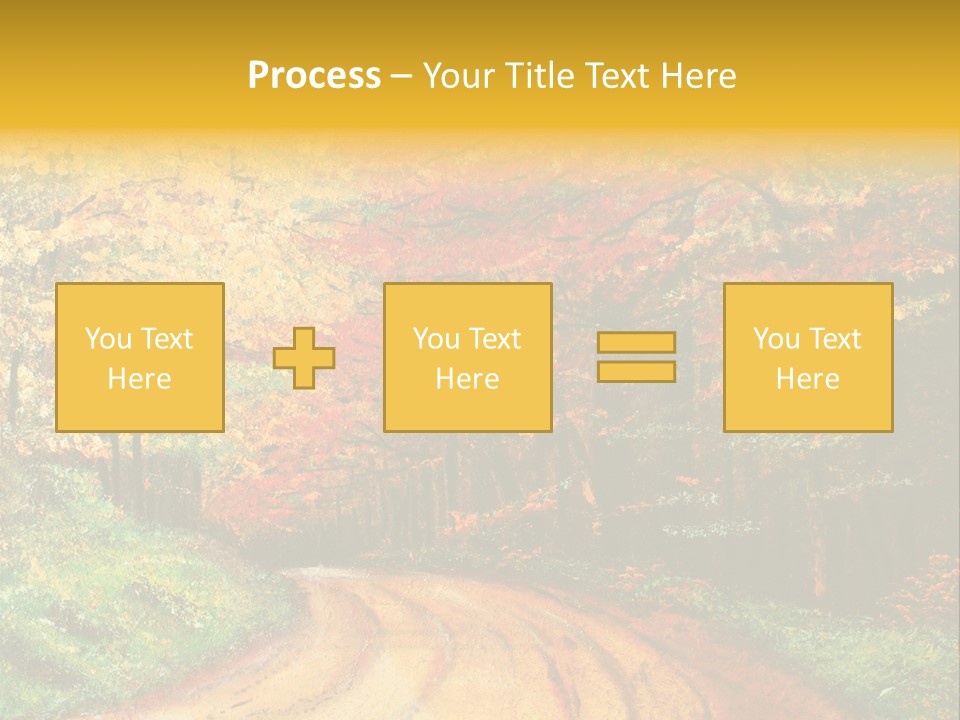 Forest Oil Painting PowerPoint Template