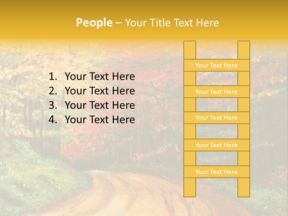 Forest Oil Painting PowerPoint Template