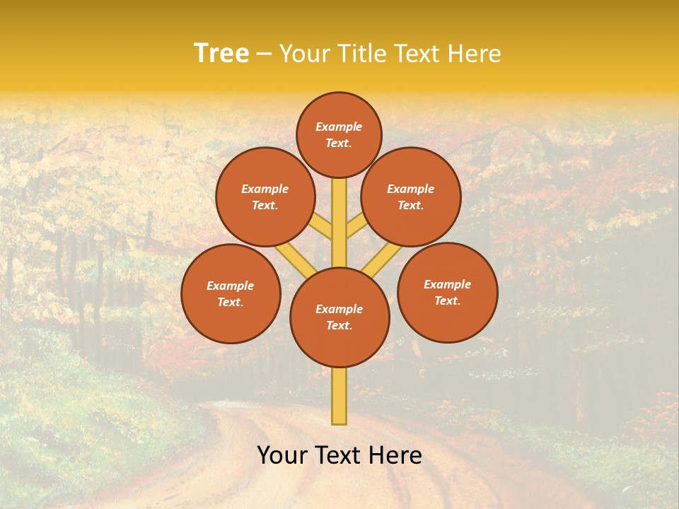 Forest Oil Painting PowerPoint Template