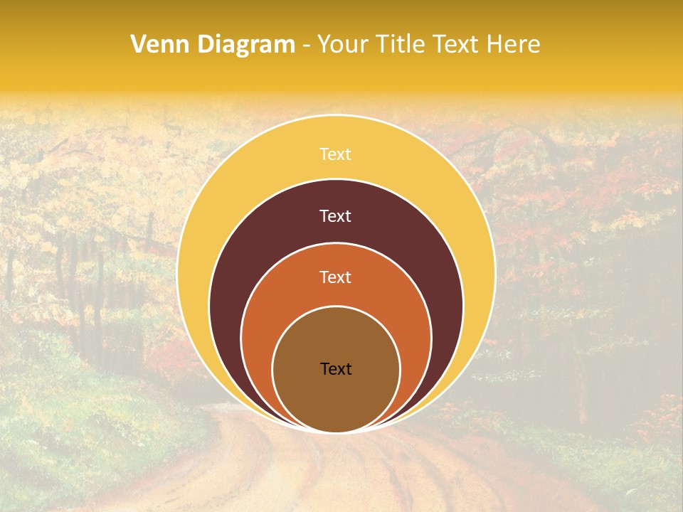 Forest Oil Painting PowerPoint Template