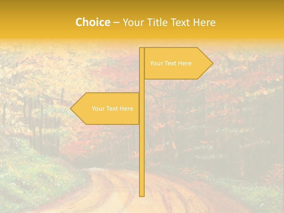 Forest Oil Painting PowerPoint Template