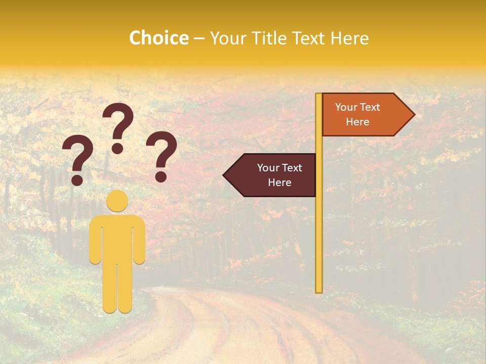 Forest Oil Painting PowerPoint Template