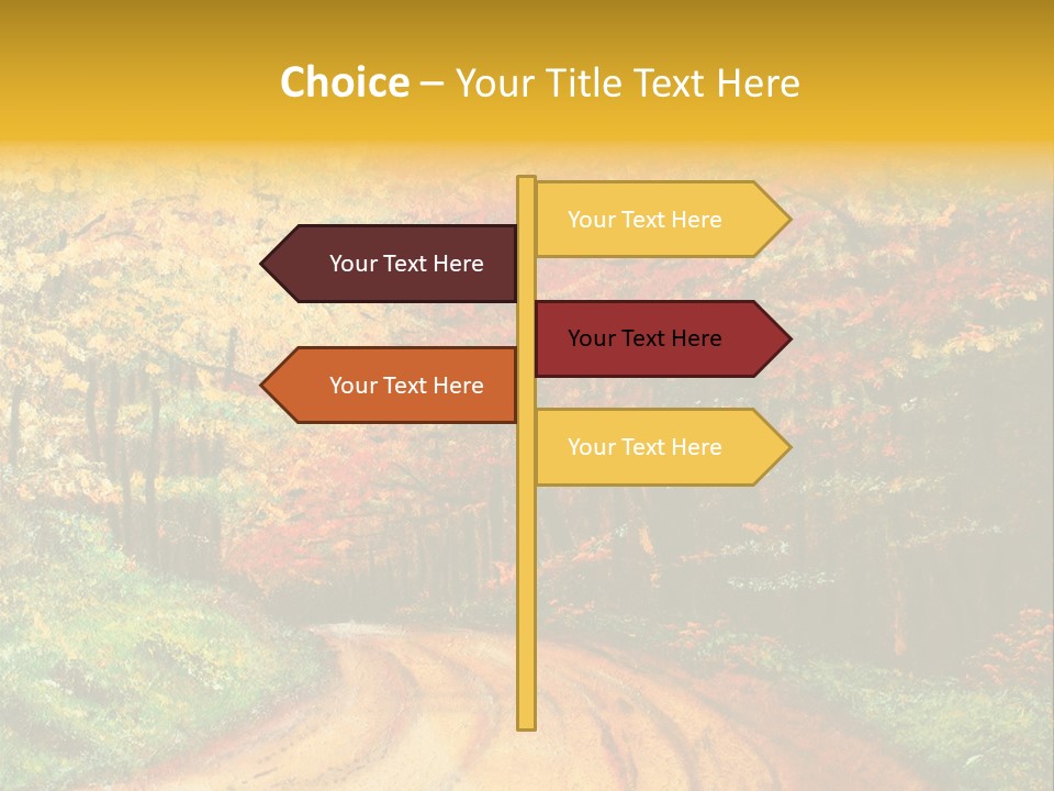 Forest Oil Painting PowerPoint Template