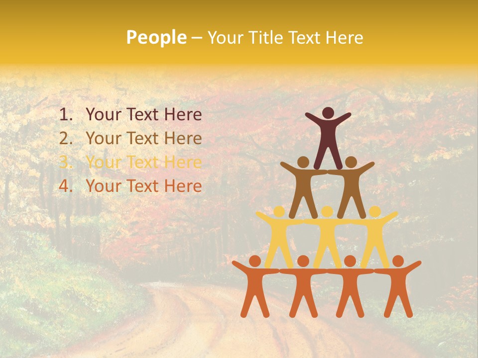 Forest Oil Painting PowerPoint Template