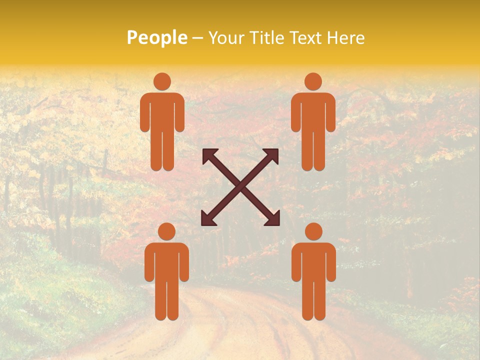 Forest Oil Painting PowerPoint Template