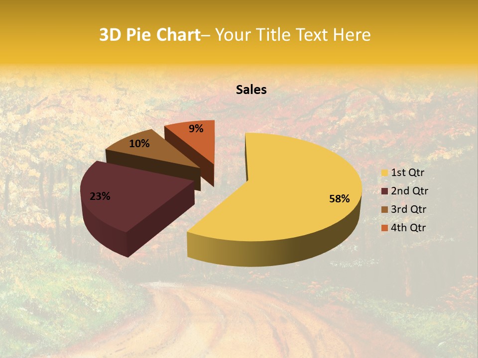Forest Oil Painting PowerPoint Template