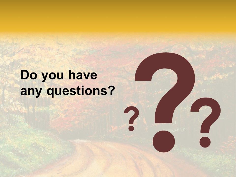 Forest Oil Painting PowerPoint Template