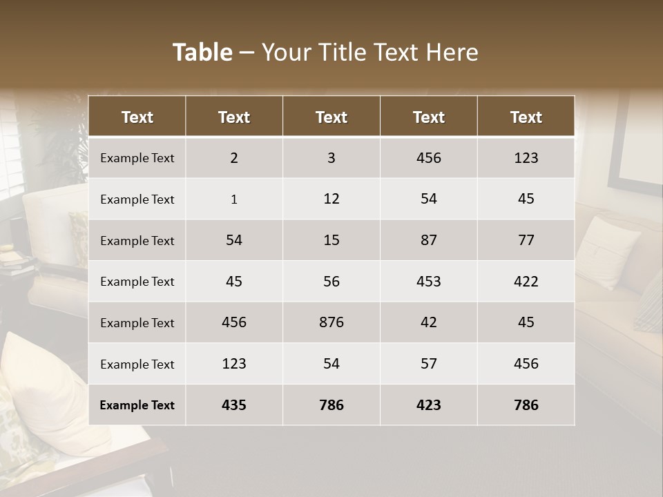 Home Interior PowerPoint Template