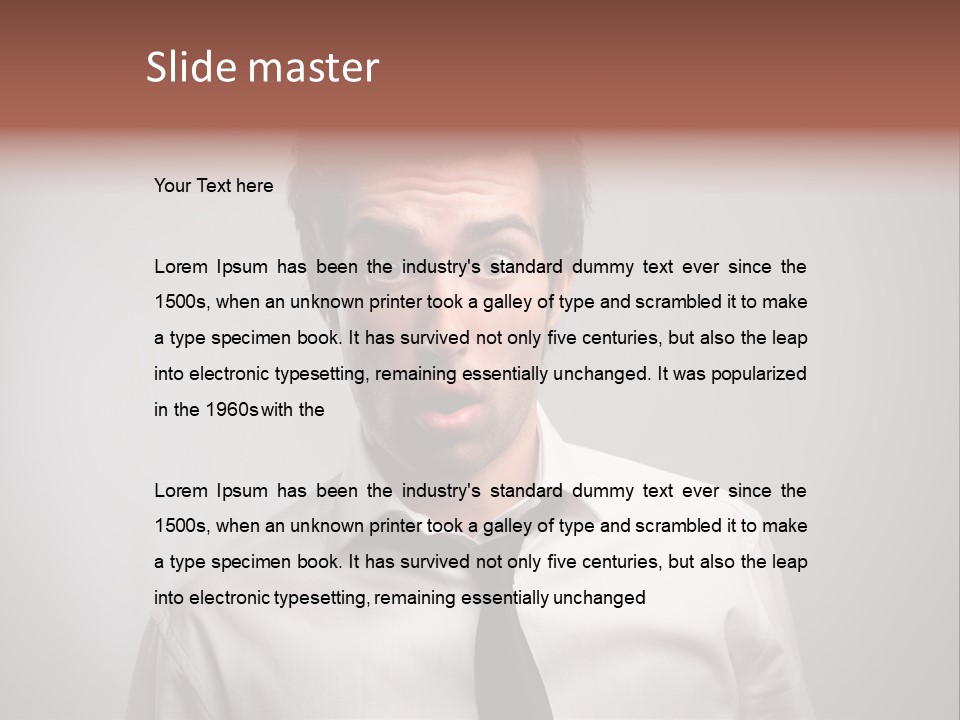 Astonished Man PowerPoint Template