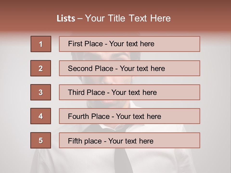 Astonished Man PowerPoint Template