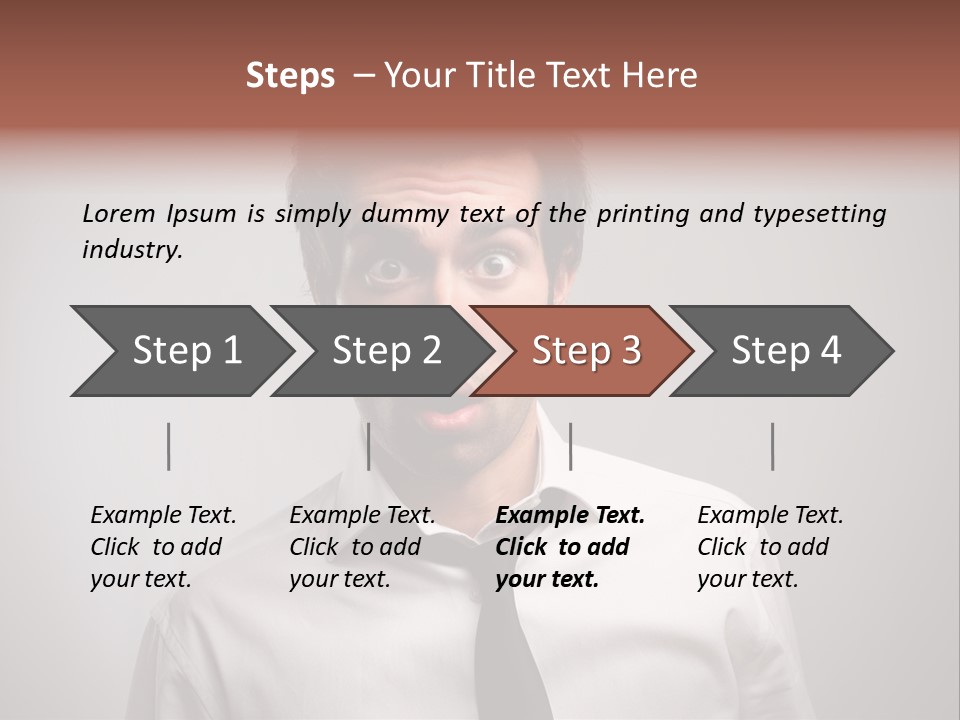 Astonished Man PowerPoint Template