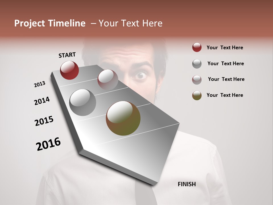 Astonished Man PowerPoint Template