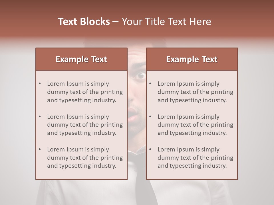 Astonished Man PowerPoint Template