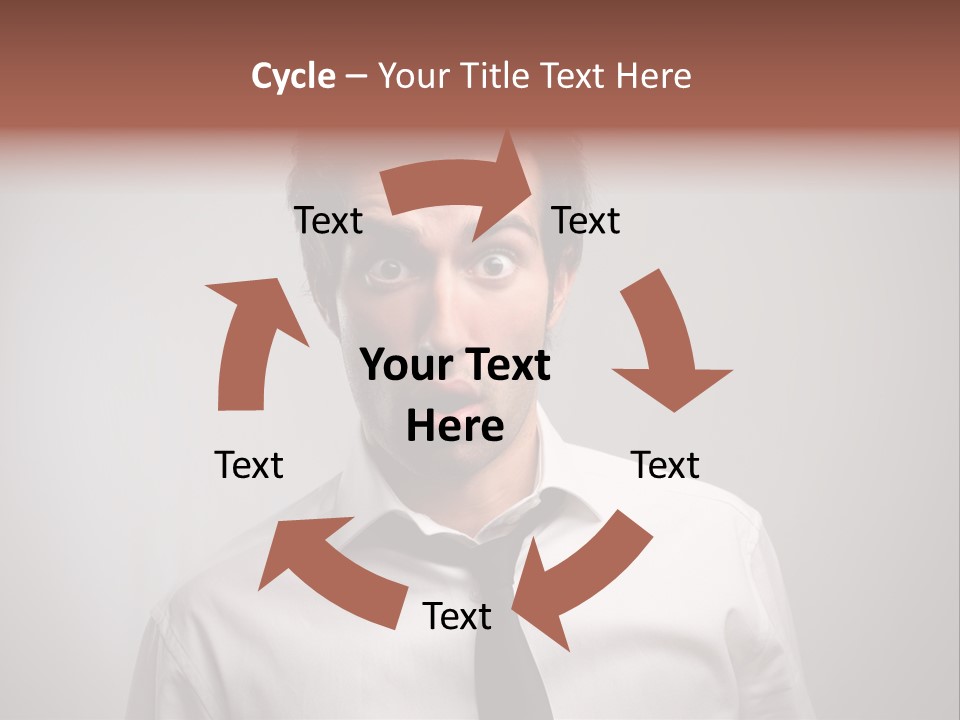 Astonished Man PowerPoint Template