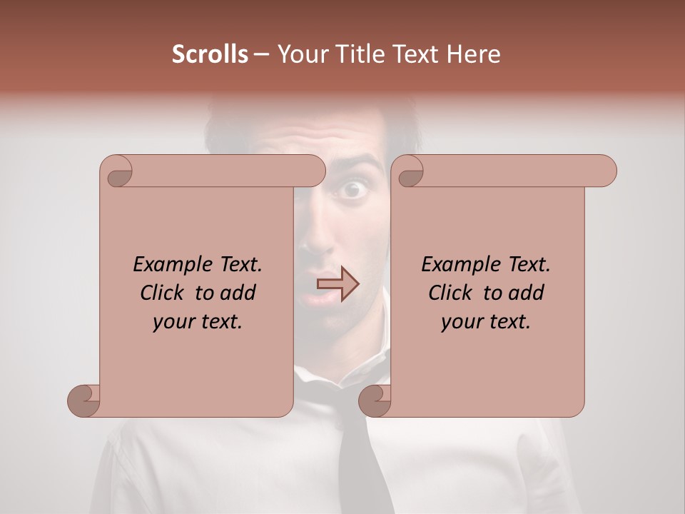 Astonished Man PowerPoint Template