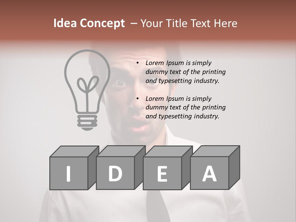 Astonished Man PowerPoint Template