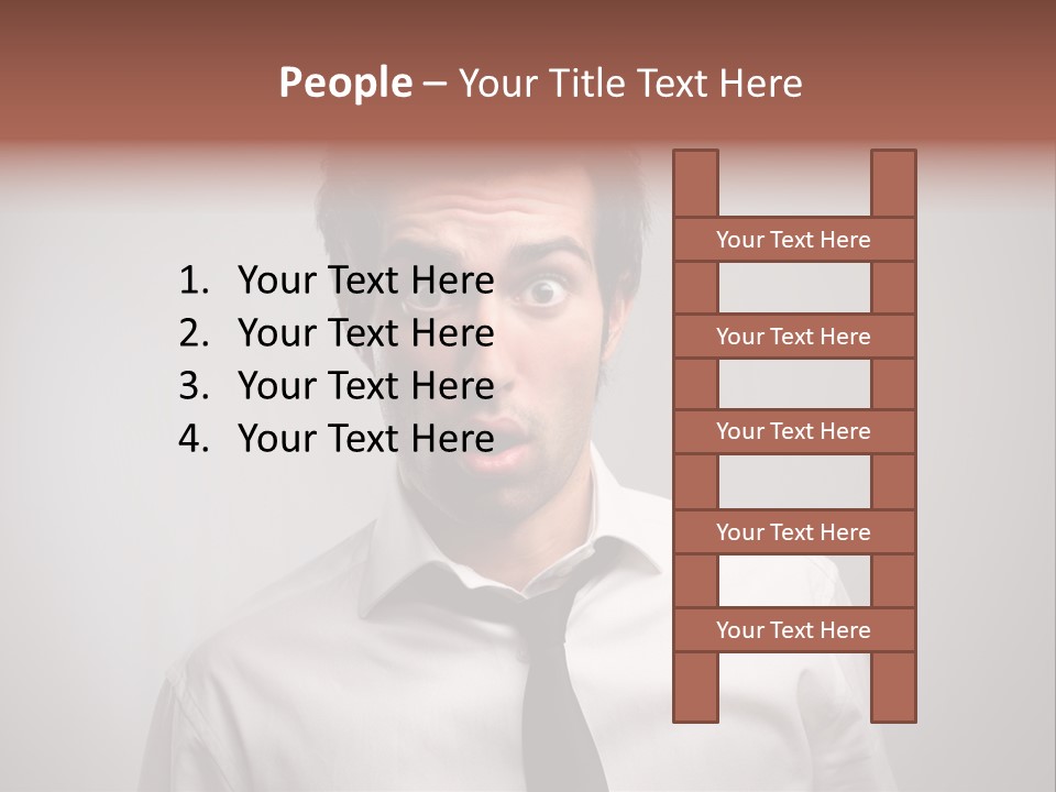 Astonished Man PowerPoint Template