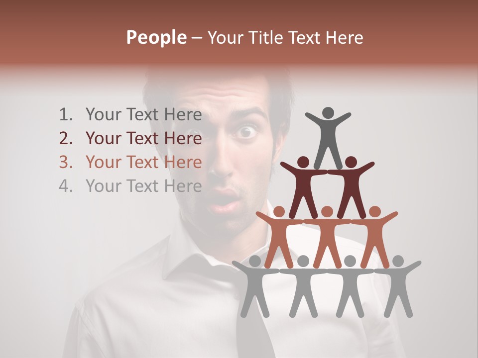 Astonished Man PowerPoint Template