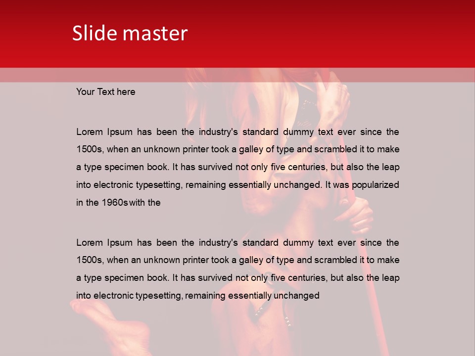 Beautiful Devil PowerPoint Template