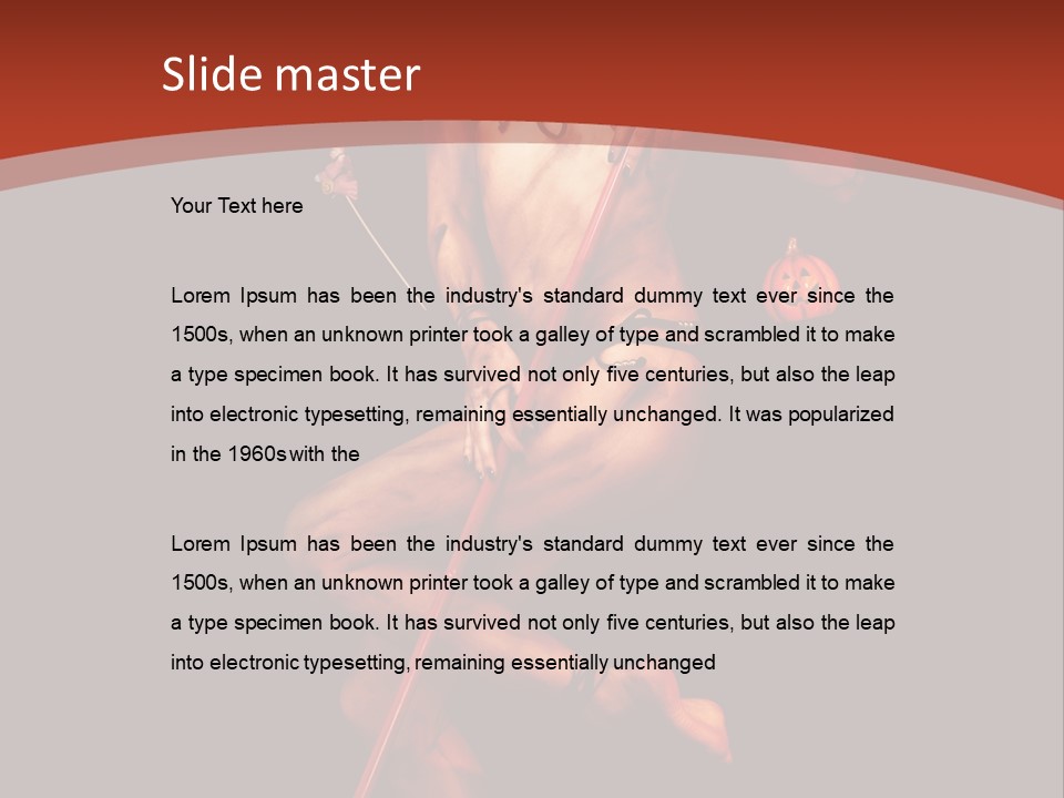 Beautiful Devil PowerPoint Template