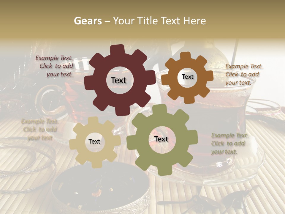 Tea Wallpaper Hd PowerPoint Template