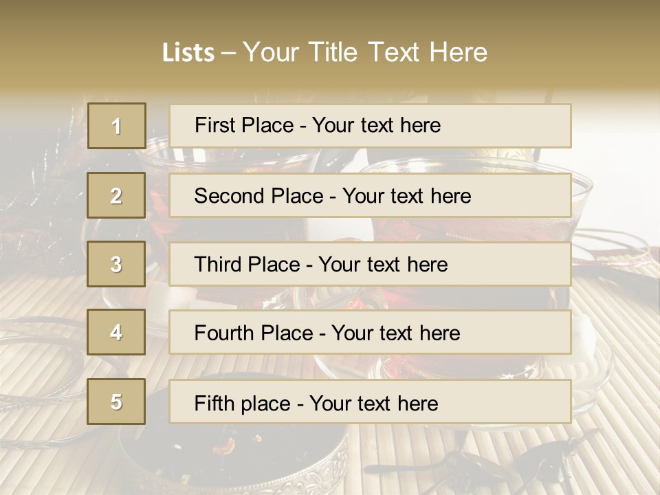 Tea Wallpaper Hd PowerPoint Template