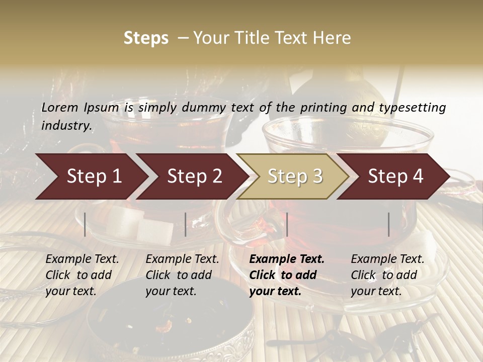 Tea Wallpaper Hd PowerPoint Template