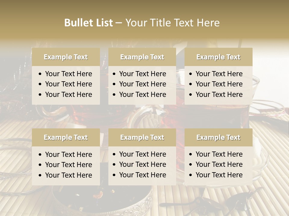 Tea Wallpaper Hd PowerPoint Template