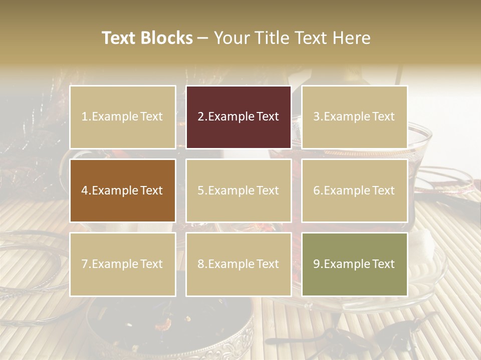 Tea Wallpaper Hd PowerPoint Template