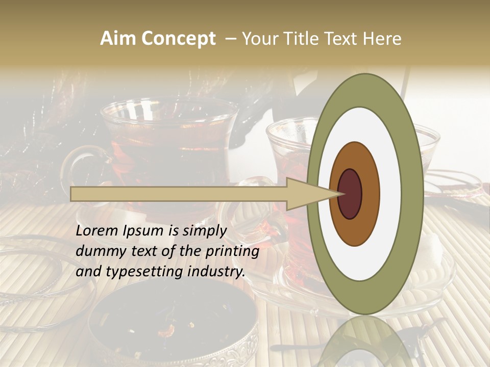 Tea Wallpaper Hd PowerPoint Template