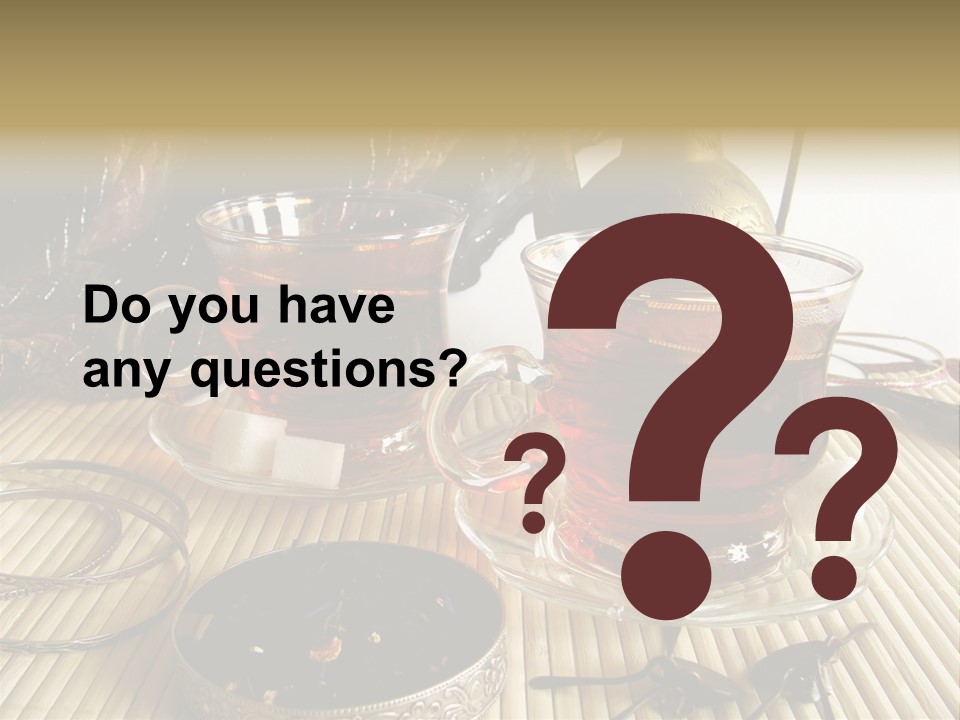 Tea Wallpaper Hd PowerPoint Template