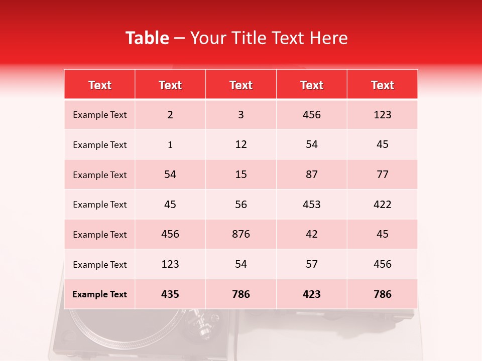 Spinning Turntable PowerPoint Template
