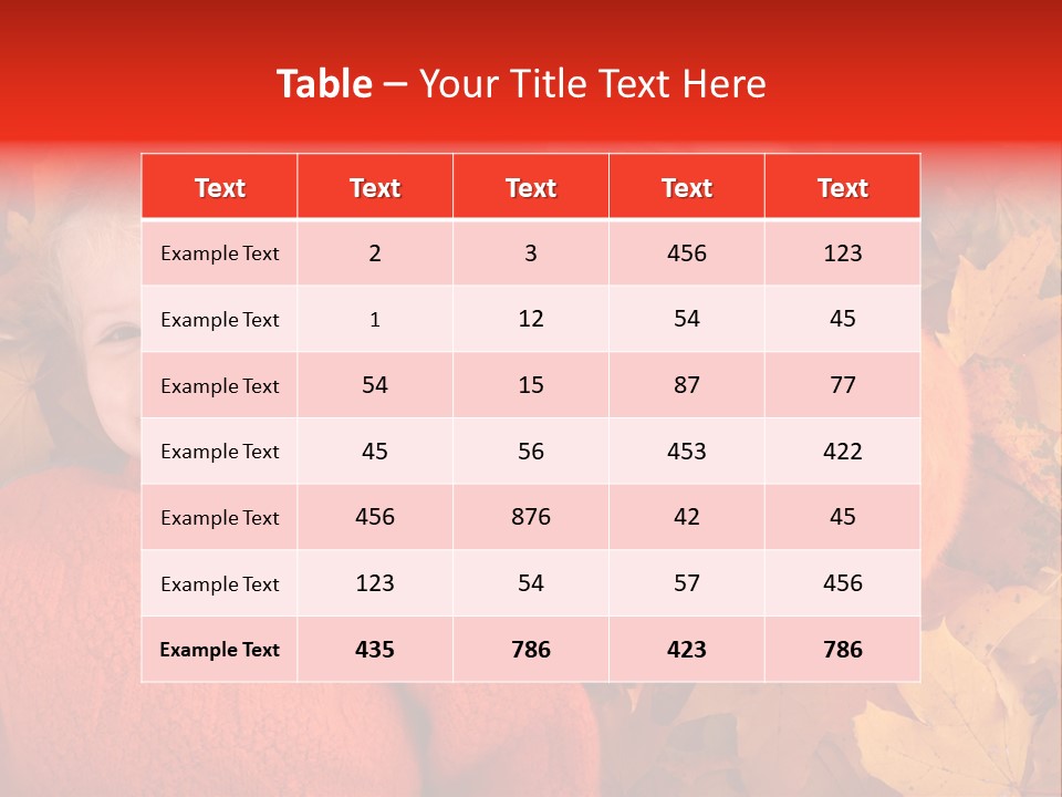 Fall Photography Sessions PowerPoint Template