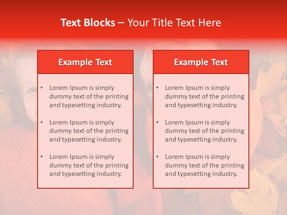 Fall Photography Sessions PowerPoint Template