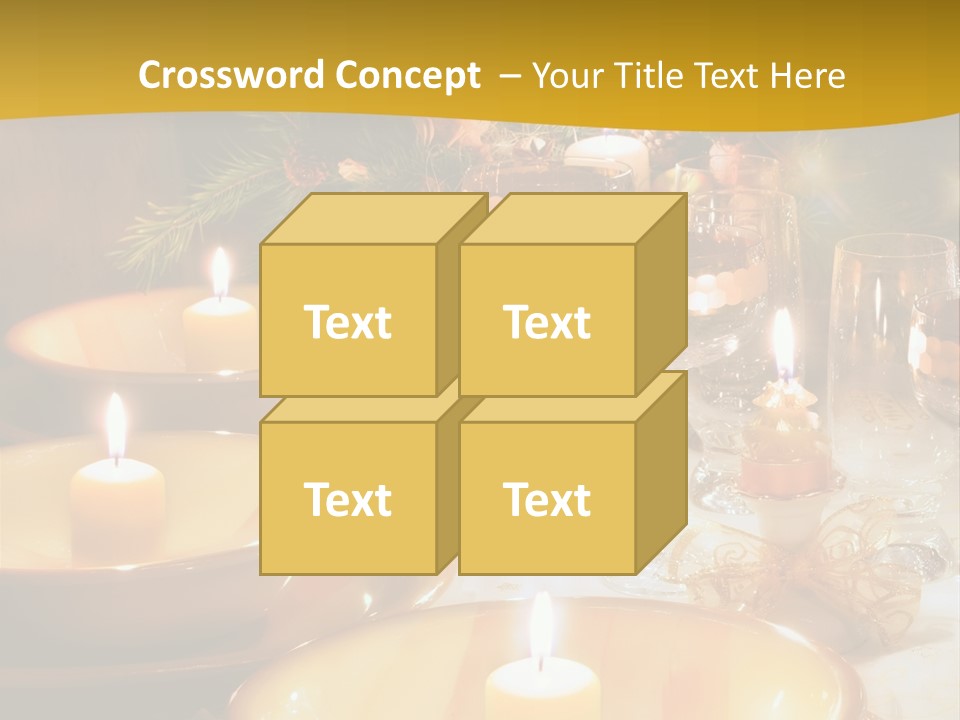 Christmas Dinner Table PowerPoint Template