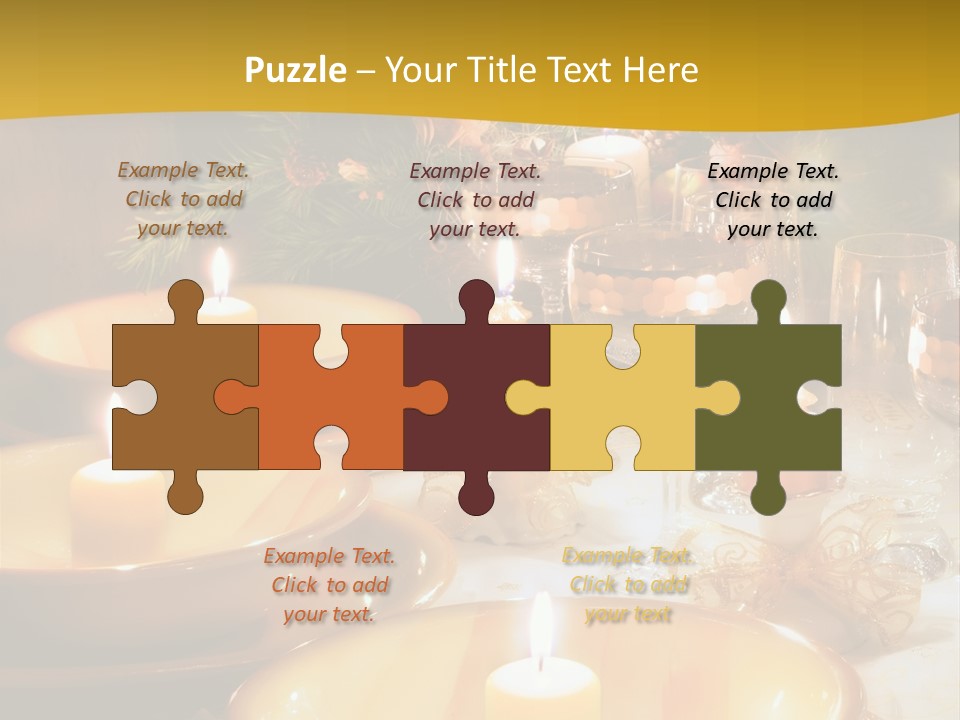 Christmas Dinner Table PowerPoint Template