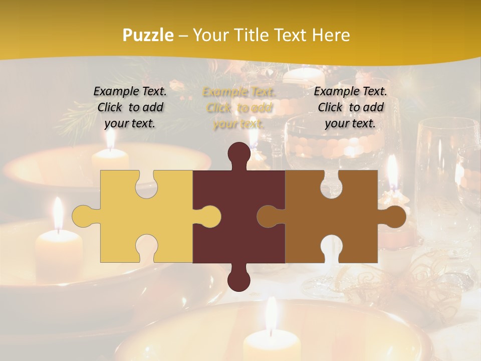 Christmas Dinner Table PowerPoint Template