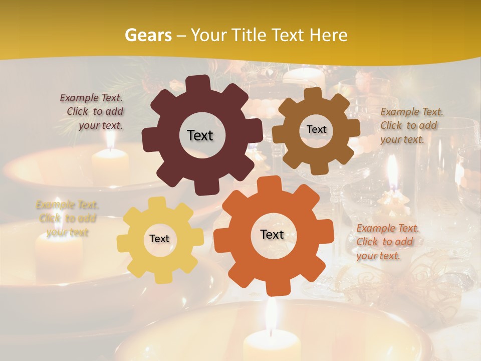 Christmas Dinner Table PowerPoint Template