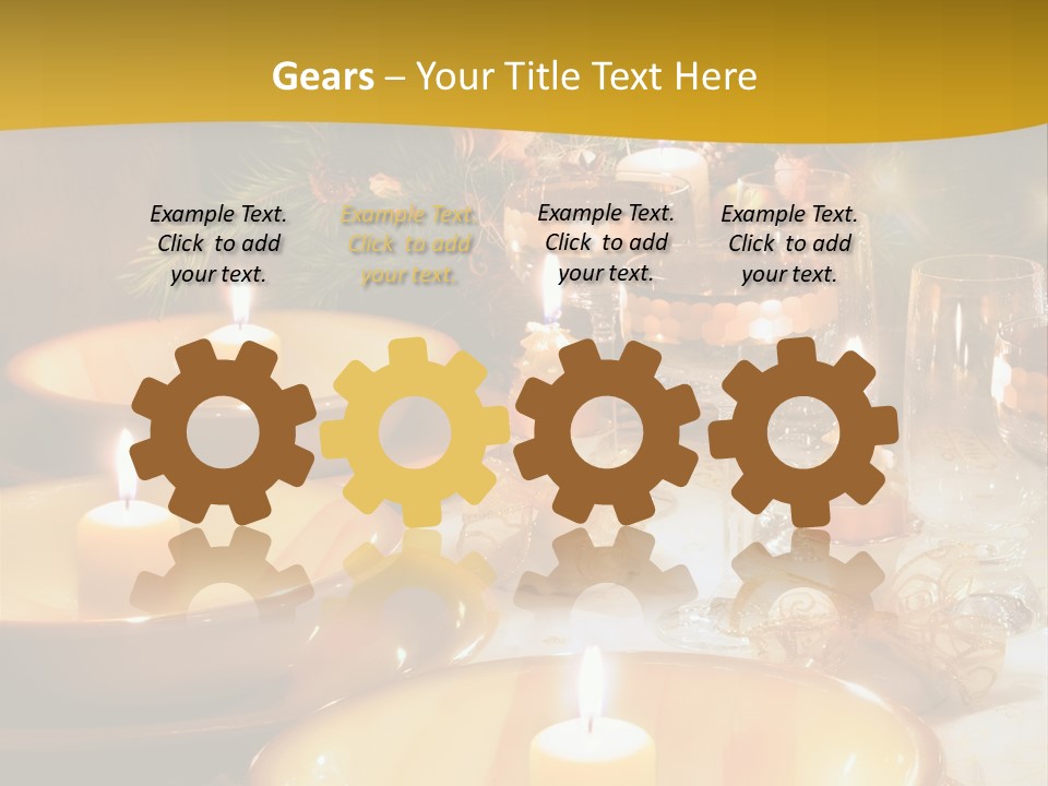 Christmas Dinner Table PowerPoint Template